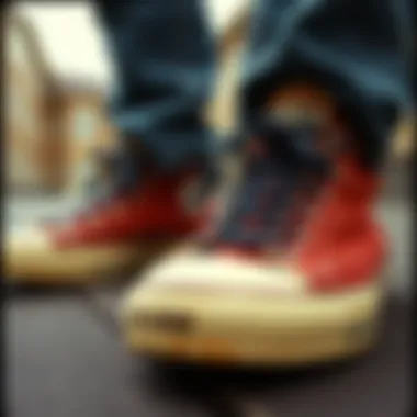 Vintage advertisement showcasing Chuck Taylor shoes