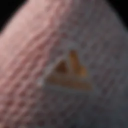 Detailed view of the adidas Hoddi showcasing its unique fabric texture.