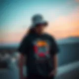Artistic representation of unisex graphic tees showcasing diverse designs