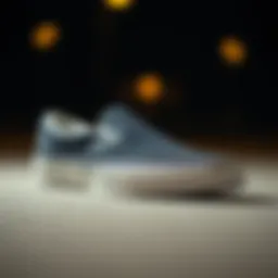 The sleek silhouette of the Vans Authentic Slip-On showcasing its classic design