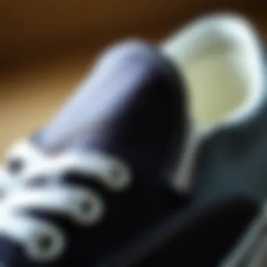 High-Quality Materials in Vans Authentic Slip-On Close-up view of the high-quality materials used in Vans Authentic Slip-On