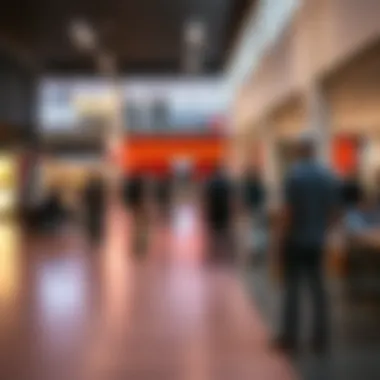 Community Engagement at Vans Escondido Community gathering space within the mall where skateboarders connect.