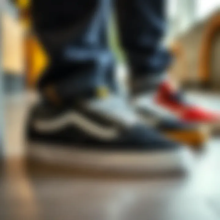 Vans Half Cab Low displayed alongside other skate shoes for comparison