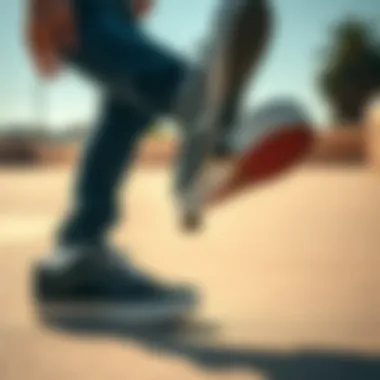 Skater performing tricks in Vans Half Cab Low