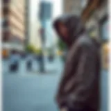 Vans leopard print hoodie showcased on a city street