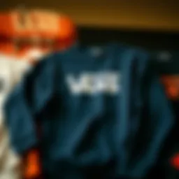 A collection of Vans longsleeve shirts in various colors and designs
