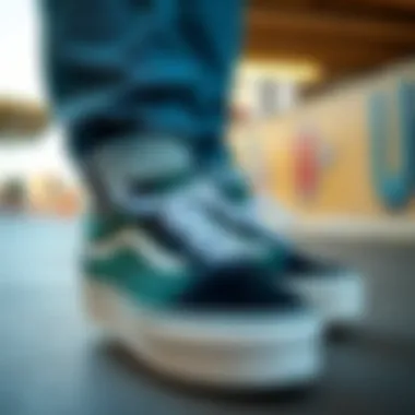 Styling Options with Vans Old Skool Platform Green Vans Old Skool Platform Green styled with various outfits