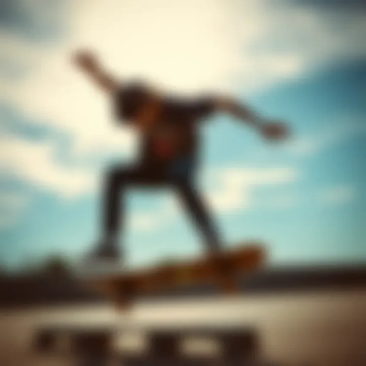 Vans Rose Shirt in Action on the Skateboard Skateboarder wearing the Vans Rose Shirt while performing tricks