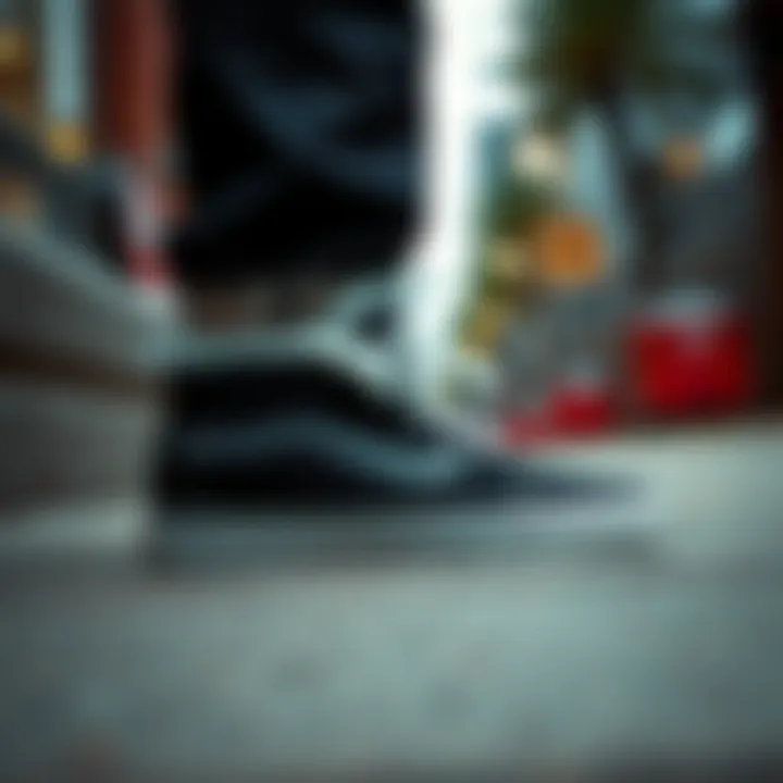 Vans Sherpa shoes in a stylish urban setting