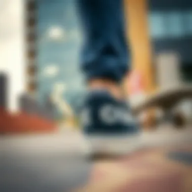 Vans Shoes in Urban Skate Setting Vans shoes featured in an urban skate setting