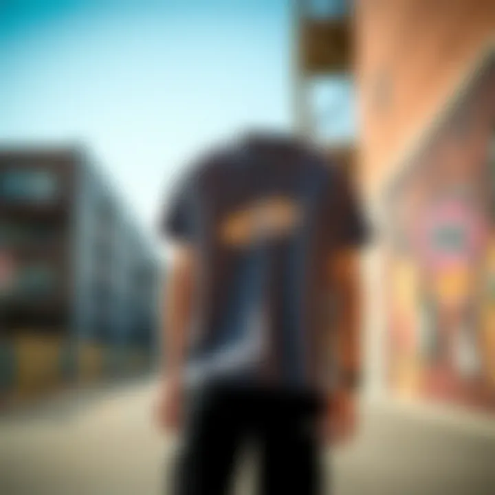 Vans Short Sleeve Shirt in Urban Setting Vans short sleeve shirt showcased in an urban environment