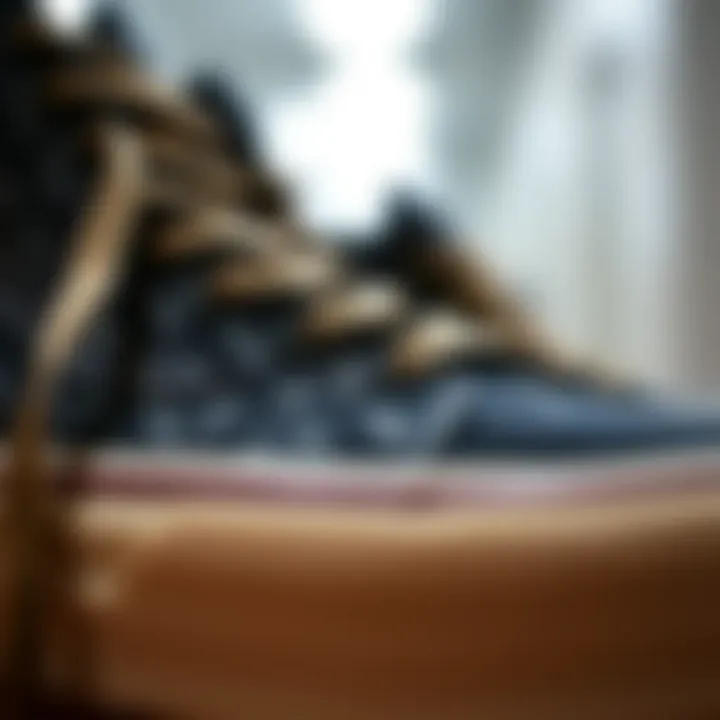 Materials in the Construction of Vans Sk8 Hi MTE Close-up of the materials used in Vans Sk8 Hi MTE construction.