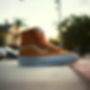 Distinct Silhouette of Vans Sk8 Hi MTE Tan Vans Sk8 Hi MTE Tan showcasing its unique silhouette