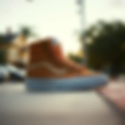 Distinct Silhouette of Vans Sk8 Hi MTE Tan Vans Sk8 Hi MTE Tan showcasing its unique silhouette