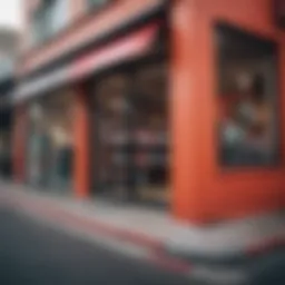 Vans store exterior showcasing vibrant branding