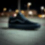 Vans UltrRange Gore Black sneaker showcasing its sleek design