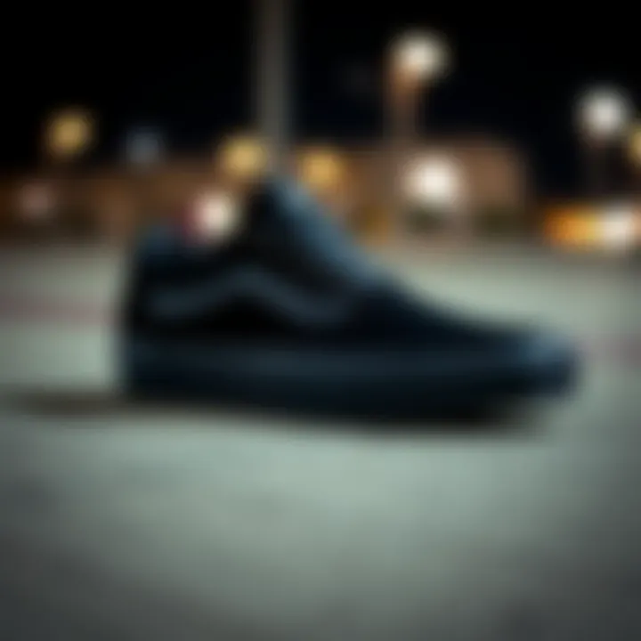 Vans UltrRange Gore Black sneaker showcasing its sleek design
