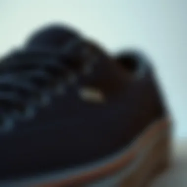 Close-up of the technical features of Vans UltrRange Gore Black