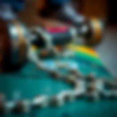 Comparison of different types of skateboard chains and accessories