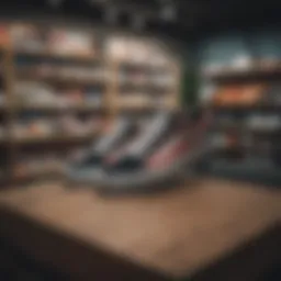 Stylish Vans on display in a retail environment