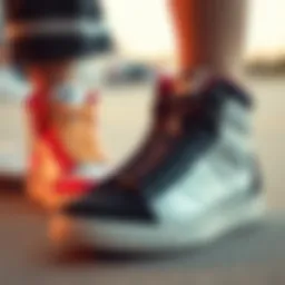 Stylish array of high top skate shoes for women